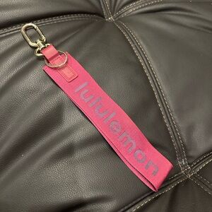 Lululemon Athletica Pink and Gray Key Holder